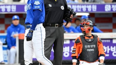 시간을 단축시켜야지...애초에 말도 안됐던 규정, 구자욱-폰세 싸움만 붙였다 [PO1 현장]