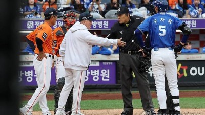 폰세와 PO 1차전 도중 신경전 구자욱 KBO 선수들 다 알고 있어