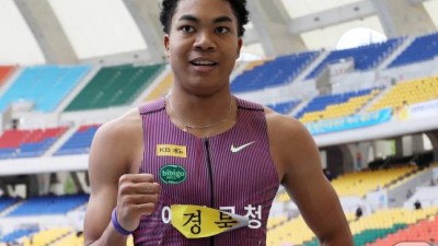 '韓 육상 19살 괴물 등장' 나마디 조엘진, 성인 무대 첫해 '전국체전 3관왕' 등극