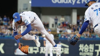 ‘허무’ 삼성 홈런왕 어설픈 수비, 그걸 그냥 포기해? 한화에 추가점 줬다, 앞으로도 문제다