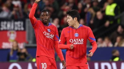 '이강인 27분' PSG 무려 7골 폭발, 레버쿠젠 완파... UCL 3전 전승+뎀벨레 부상 복귀포