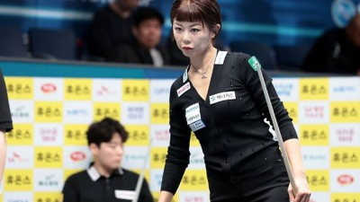 '당구 女帝 울고, 캄보디아 특급 웃었다' 김가영은 16강에서 덜미, 스롱은 8강 진출