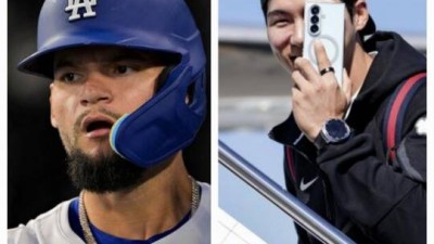 '김혜성으로 교체?' 로버츠 감독, 타율 9푼대 파헤스 계속 기용 '천명'...김혜성 언급 전혀 없어