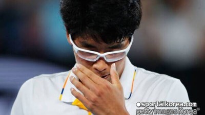 죄송한 마음뿐...세계를 놀래켰던 韓 테니스 간판 정현, 서울오픈 1회전 탈락
