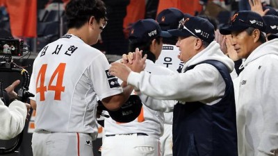 “부모님에게 들었어요” 한화 김서현에겐 남다르게 들렸던 “5차전 마무리투수 김서현”