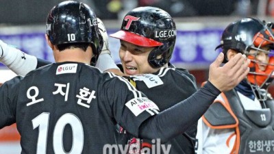 김서현 펑펑 울렸다, 65억 포수 없었으면 어쩔 뻔…한국시리즈 MVP 꿈 아니다 욕심 난다, 그래도 선수단 전체가 주인공 [MD대전 KS4]