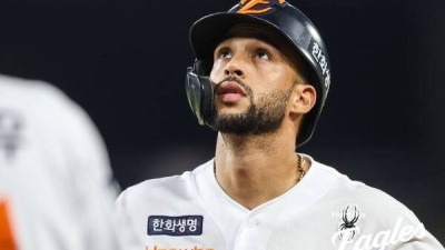 '대충격' 타율 0.313→0.111 추락, 한화의 숨은 X맨이었나...리베라토, 지독하게 안 터져