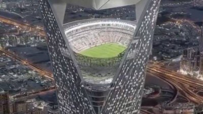 온세상을 속였다 63빌딩보다 높은 사우디의 '하늘 축구장' 가짜였다…관계자피셜 조작된 디자인