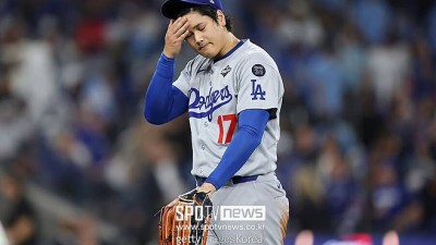 '다저스 초비상' 오타니 162km 역투했지만…토론토 안타왕에 통한의 3점포 허용, 결국 2⅓이닝 만에 충격 강판