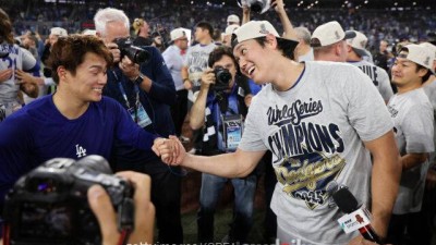 '야구의 신' 오타니가 선언했다 야마모토가 세계 최고 투수…96구→34구 연투에 어떻게 던졌는지 모르겠어