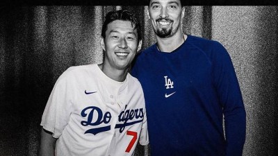 다저스 우승에 SON 깜짝 등장, 손흥민 형이 왜 거기서 나와?