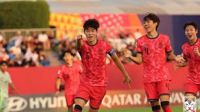 이강인도 놀랐다! 韓 축구 쾌거 '박수 짝짝짝'→U-17 월드컵 '우승 2회' 멕시코 잡았다…토너먼트 진출 청신호