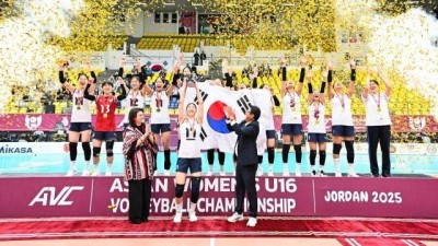 '미쳤다' 한국 U16 여자배구, 아시아선수권 우승 쾌거…'리틀 김연경' 손서연 MVP-베스트 OH, U17 세계선수권 티켓 획득