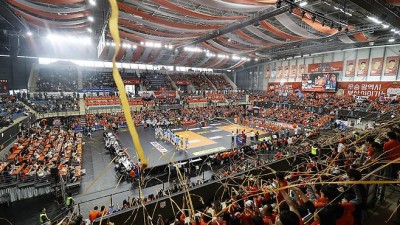 입석까지 모두 ‘매진’, 4270명이 뿜은 뜨거운 열기…OK저축은행이 열어젖힌 ‘부산 시대’, 흥행 예감[SS현장]