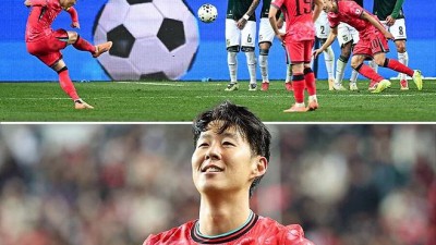 토트넘, SON에게 큰 실수했어 英언론 평가 옳았다…볼리비아전 '월클 FK골' 작렬→적장도 0-2 패배, 손흥민 프리킥 때문 호평