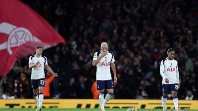 '골골골골골골골골' 손흥민 없으니 오합지졸 '와장창'…토트넘, 하이재킹 당한 NO.10에 해트트릭 '대치욕'→'북런던 더비' 아스널 원정 1-4 참패