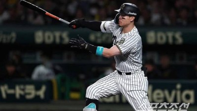 만장일치 6표가 부족했다…득표율 97% 40홈런 4번 타자 '베스트9' 입성, 한신 소속 7명 72년 만에 최다 수상[민창기의 일본야구]