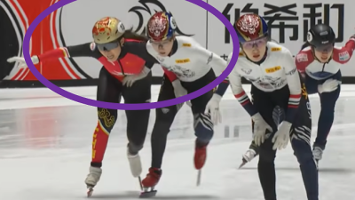 中 쇼트트랙 '나쁜 손'→몸싸움→韓 선수 내동댕이 '충격'…그런데 한국이 페널티 실격? 왜 그럴까