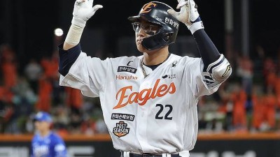 한화 채은성, 지난 달 발가락 수술…극심한 통증에도 시즌 완주