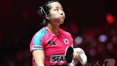 '신유빈 아낀' 한국 탁구, 혼성단체 월드컵서 중국에 0-8 패배