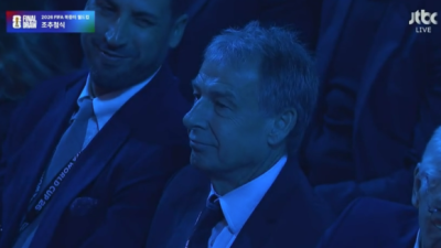 홍명보호 잘되나 보자… '한국축구 역대 비호감 1위' 클린스만, 월드컵 조주첨 참석