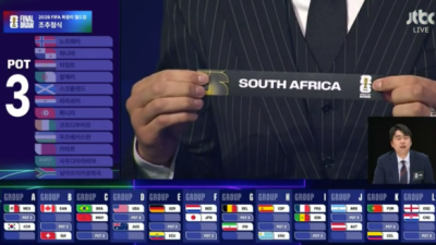 저지가 홍명보호 홈런 쳤다… FIFA랭킹 61위 만난 한국, 3포트까지 멕시코-남아공과 A조