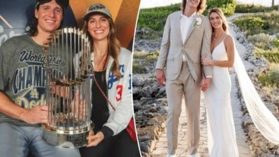 관중석에서 발견한 여성이 아내가 됐다…공에 번호를 적어서 글래스노우 러브스토리 화제