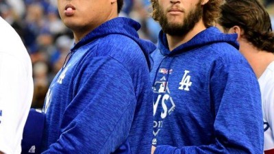 “커쇼·그레인키·뷸러·류현진·야마모토” 커쇼 시대 다저스 선발투수 올스타…외야 백업에 푸이그 등장