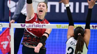 도로공사 독주 체제 무너뜨렸다… 2위 현대건설, 1위 도로공사 꺾고 승점 3점차