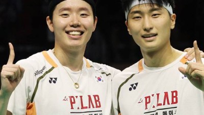 [오피셜] '세계 1위' 한국 듀오, '37년 만의' 세계신기록 '딱 1경기' 남았다…서승재-김원호, 월드투어 파이널 남복 결승행+11회 우승 도전→중국과 한판 승부