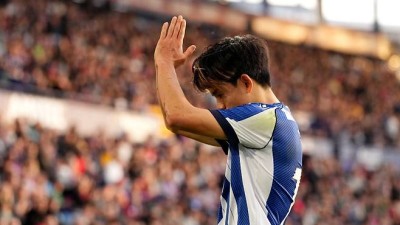 '죄송합니다, 잘못했습니다' 일본서도 혼낸 이강인급 日 국대 에이스, 결국 사과 세리머니...4달 만에 득점포