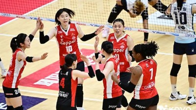 '눈물의 9연패 탈출' 42일만에 이겼다! 실바 압도한 조이 폭주[광주 리포트]