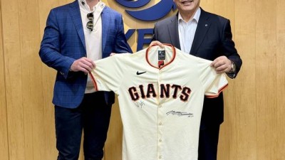 '이정후 소속팀' 샌프란시스코 사장-단장, 허구연 KBO 총재 예방