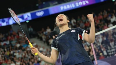 '와' 또 순삭이다…안세영, 세계 8위 상대로 '차원이 다른' 완승→中왕즈이와 2연속 결승 맞대결