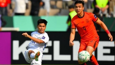 한국은 2골이나 내줬는데...中만리장성 수비, 우즈벡 상대 90분 무실점→연장전 돌입