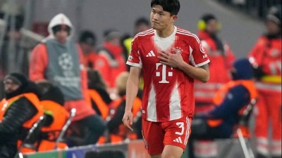 김민재 독일 무대 첫 퇴장에 케인도, 선수들도 모두 경악