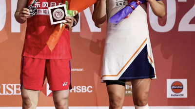 호랑이도 잠들 때가 있다… '황제' 안세영 공백 속에서 어렵게 빛 본 천위페이 '국가대표팀에 결정적 한 방'