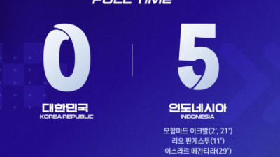 인도네시아 5-0 한국, 우리가 파괴했다, 별 다섯 개짜리 승리…풋살 아시안컵 대승에 인니 열광