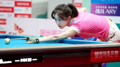 정수빈, ‘당구 여제’ 김가영 격침…상대 전적 ‘3전 3승’ [LPBA]