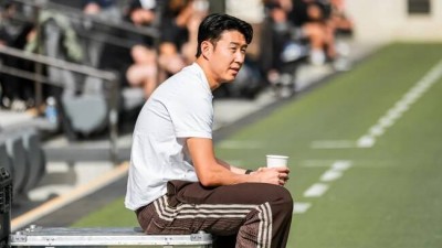 ‘사복’ 입고 관전한 손흥민, 프리시즌 3경기 연속 결장...“훈련은 정상 소화”