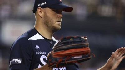 어떻게 이런 선수를 데려왔냐→4사구 최다 대실패...두산 떠난 콜 어빈, 다저스와 마이너 계약