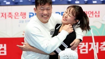 '엄마 선수' 임경진, 가족의 힘으로 이룬 생애 첫 프로당구 우승
