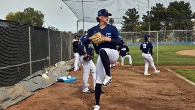 국대 포수도 '처음 보는 투심'이라니…진짜 '페디·하트' 넘는 에이스 탄생? NC 테일러, 첫 불펜 피칭서 '최고 146km' 기록