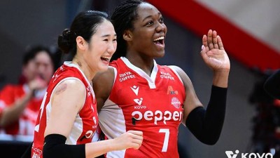 페퍼저축은행, 현대건설 3-0 완파…창단 후 시즌 최다승 보인다