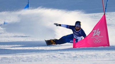 ‘배추보이’ 이상호, 스노보드 남자 평행대회전 예선 6위로 결선 진출