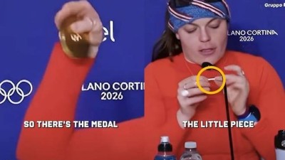 금메달 따자마자 '툭' 부서졌다…밀라노 올림픽 '부실 메달' 무슨 일?