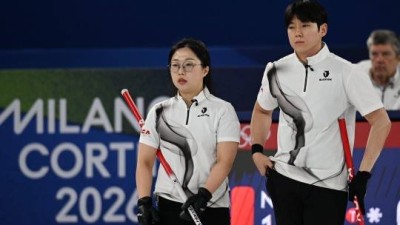 컬링 김선영-정영석, 호그라인 반칙으로 노르웨이와 최종전 역전패...3승 6패로 대회 마감