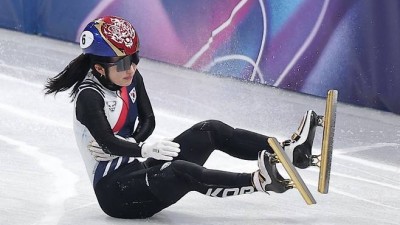 갈비뼈 잡고 쓰러진 우리 에이스 김길리, 결국 순위결정전 '교체'... 韓 쇼트트랙 '초긴장' [2026 밀라노]