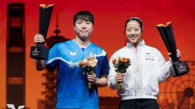 탁구 '황금 콤비' 임종훈-신유빈, 혼합복식 세계랭킹 1위 등극