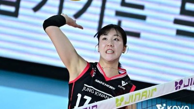 여자배구 정관장 정호영, 손가락 부상으로 '최소 4주' 결장